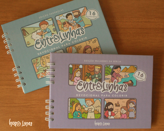 Kit 2 Entrelinhas - Devocionais para colorir
