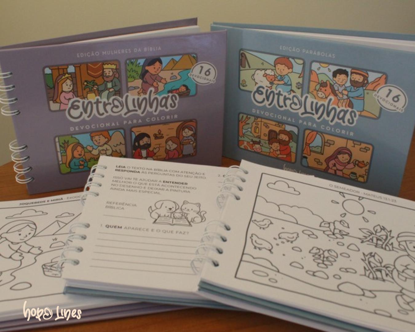 Kit 3 Entrelinhas - Devocionais para colorir