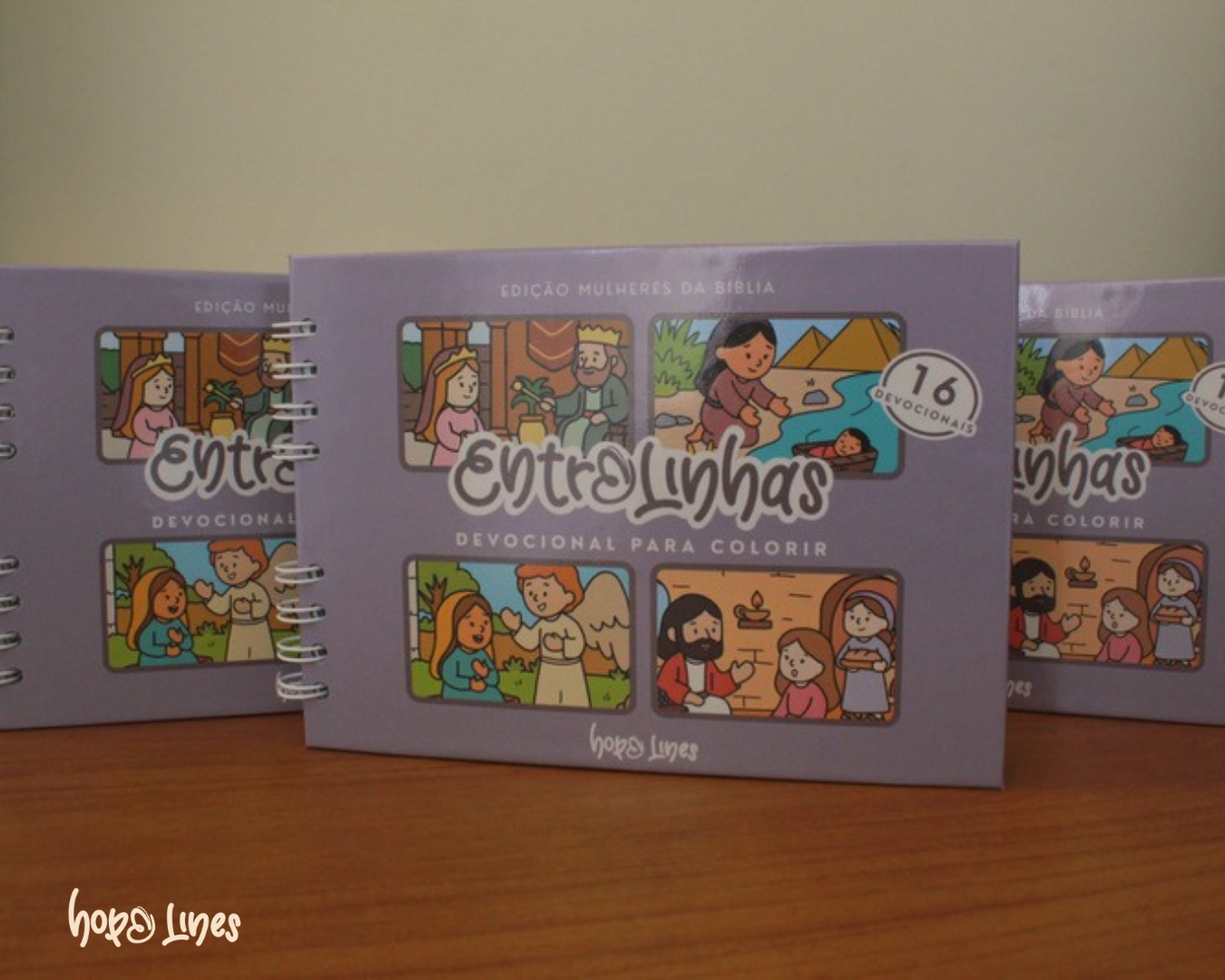 Kit 3 Entrelinhas - Devocionais para colorir