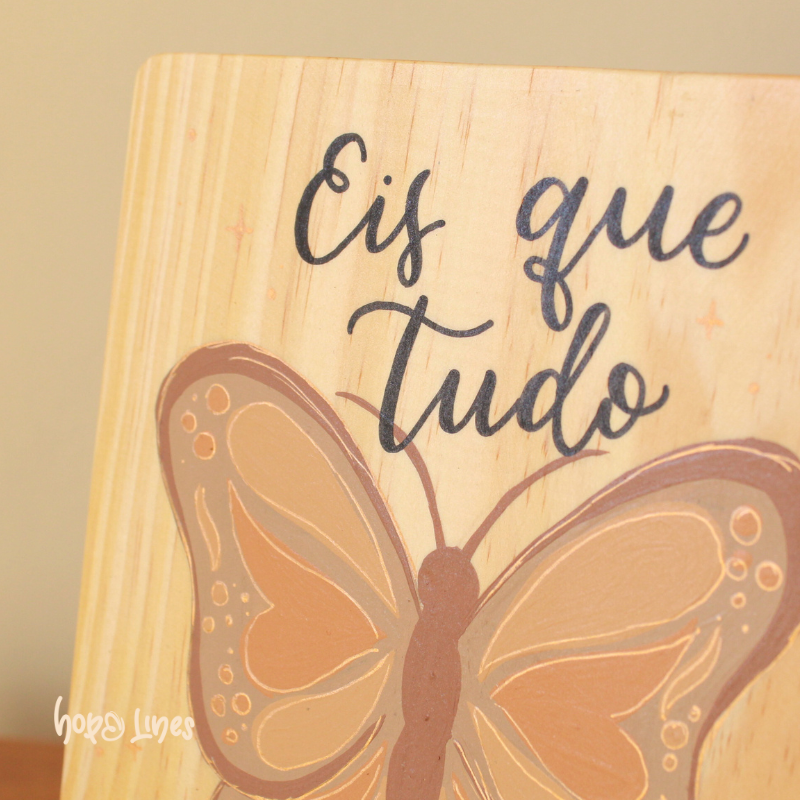 Quadro Fide - "Tudo se fez novo" (laranja)