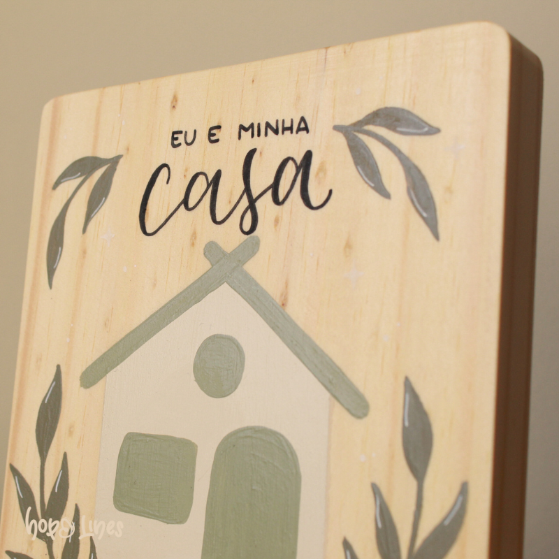 Quadro Fide - "Eu e minha casa"