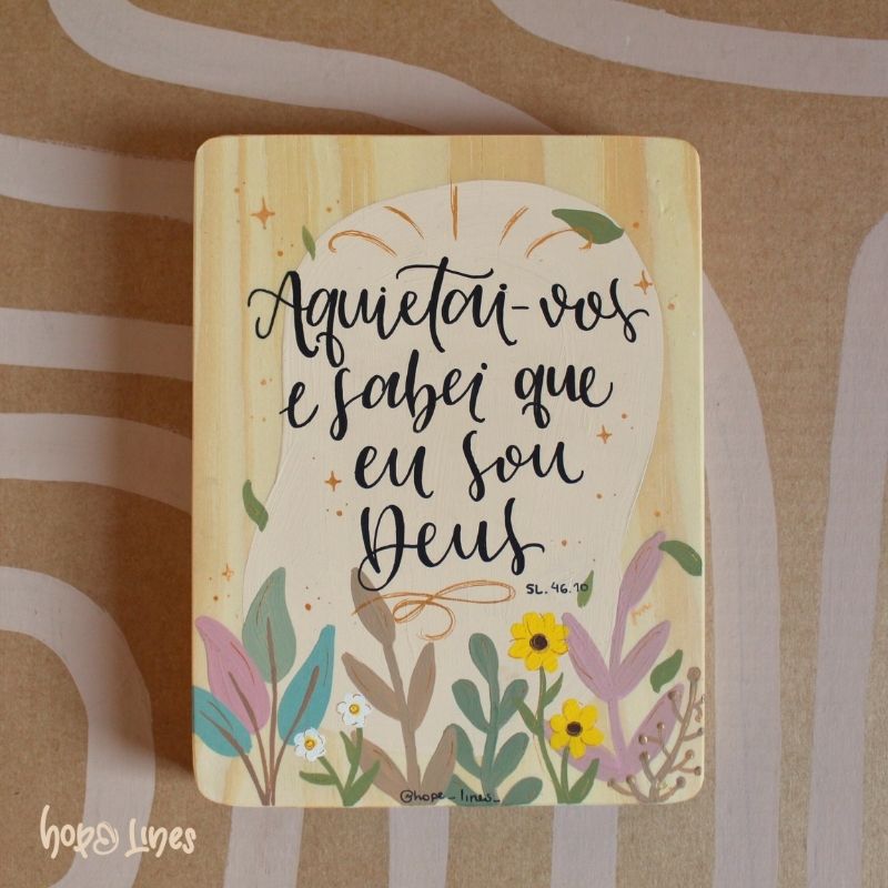 Quadro Fide - "Aquietai-vos"