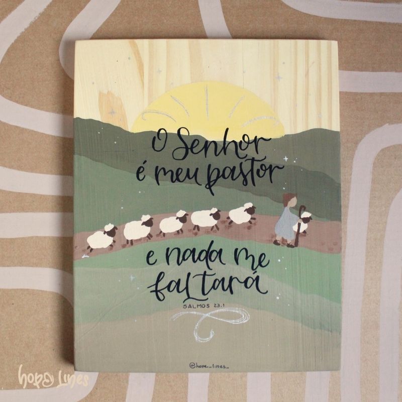 Quadro Ágape - "O Senhor é meu pastor"
