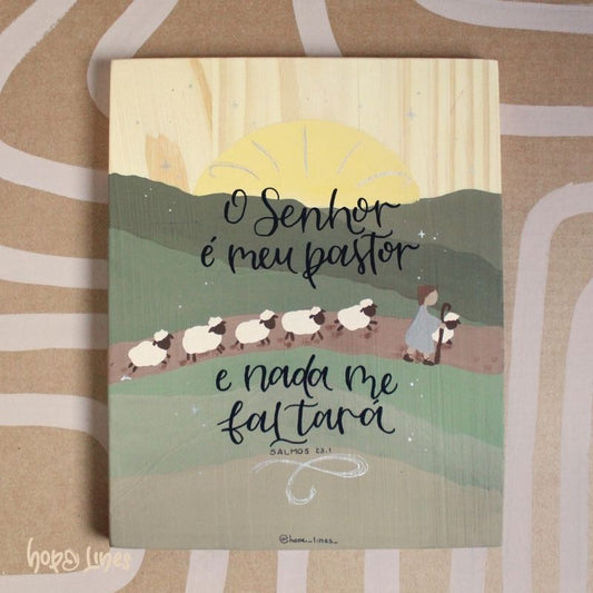 Quadro Ágape - "O Senhor é meu pastor"