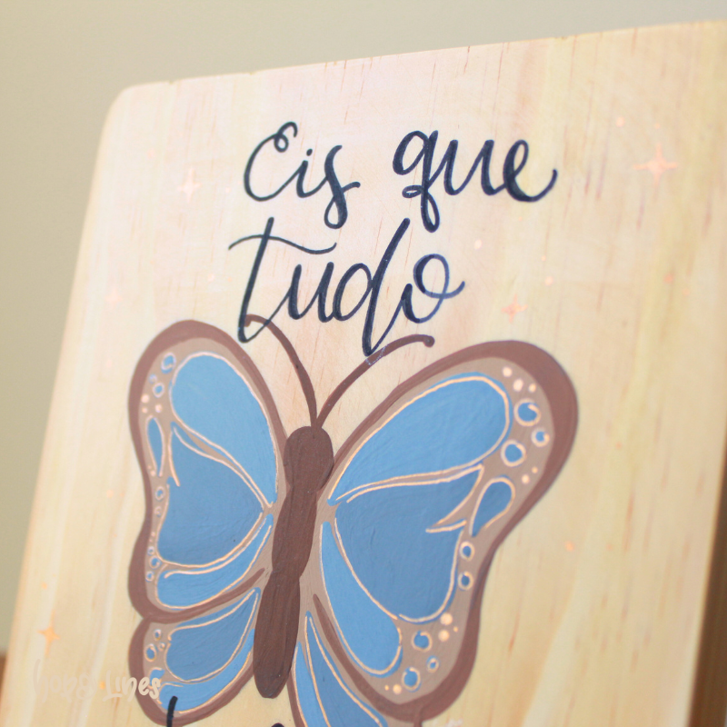 Quadro Fide - "Tudo se fez novo" (azul)