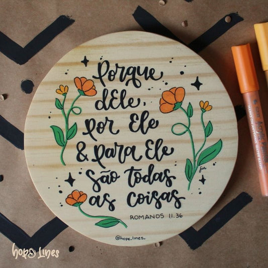 Quadro Logos - "dEle e por Ele"