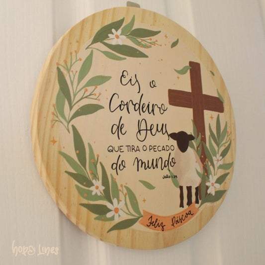 Quadro Logos - "Eis o cordeiro"