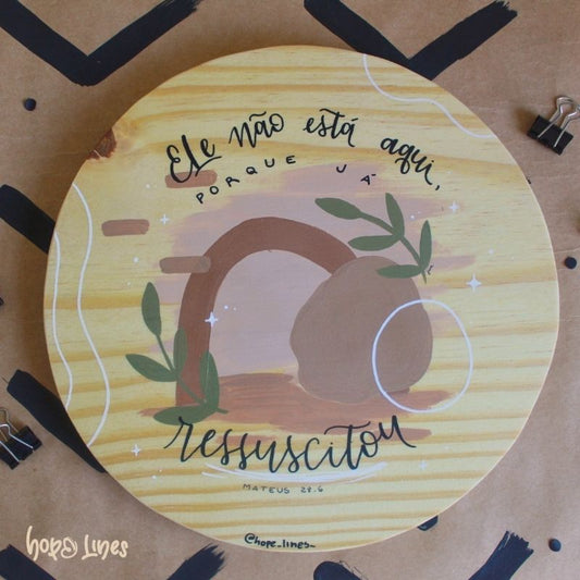 Quadro Logos - "Ressuscitou"