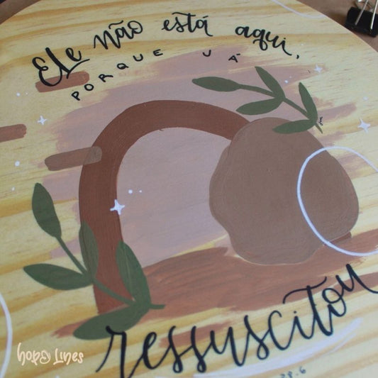 Quadro Logos - "Ressuscitou"