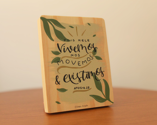 Quadro Fide - "NEle vivemos"