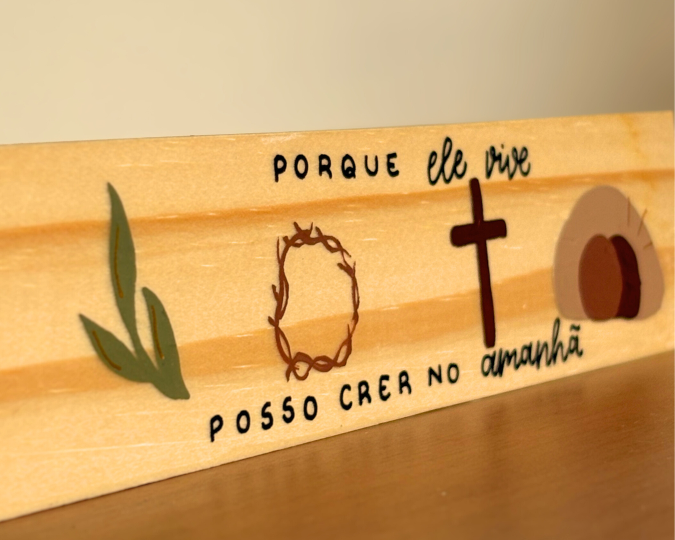 Enfeite Zoe - "Porque Ele vive"